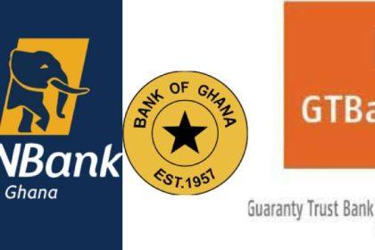 The Bank of Ghana has announced the suspension of the Foreign Exchange Trading Licences of two Nigerian-owned banks, Guaranty Trust Bank Ghana Limited and FBN Ghana Limited