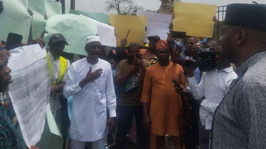 Residents of Okun-Ajah community in Lagos State took to the streets in protest on Monday over the proposed demolition of their properties for the Lagos-Calabar Coastal Road project.
