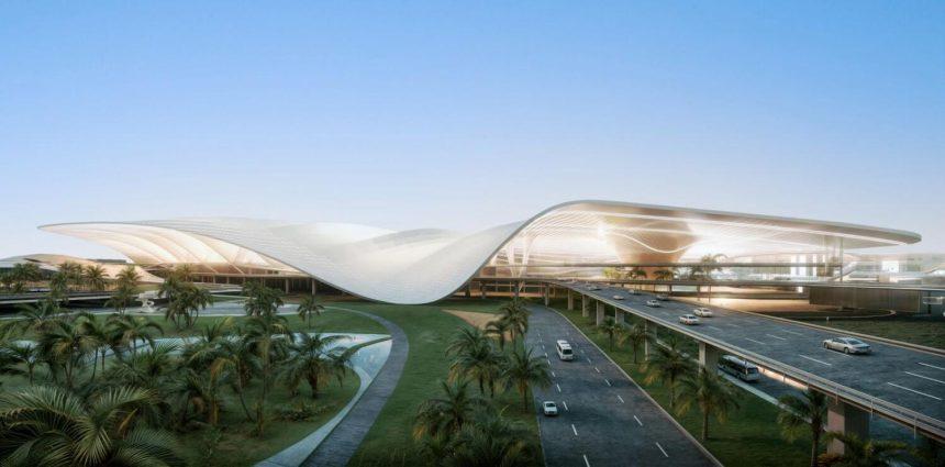Plans worth $35bn (£28bn) have been announced for the expansion of Dubai’s second largest airfield into the city’s main international airport, which will make it the largest airport in the world.