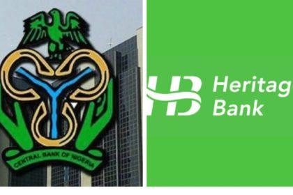 The Central Bank of Nigeria (CBN) has revoked the operating license of Heritage Bank. The announcement was made by Hakama Sidi Ali, the Acting Director of Corporate Communications at CBN.
