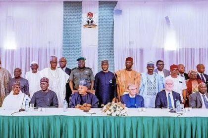 Aliko Dangote, Chairman of Dangote Foundation, and Microsoft CEO Bill Gates are attending the National Economic Council (NEC) meeting at the Presidential Villa