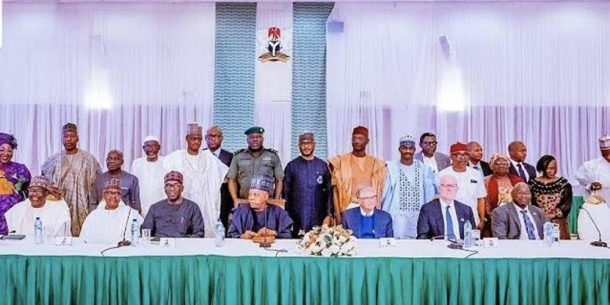 Aliko Dangote, Chairman of Dangote Foundation, and Microsoft CEO Bill Gates are attending the National Economic Council (NEC) meeting at the Presidential Villa