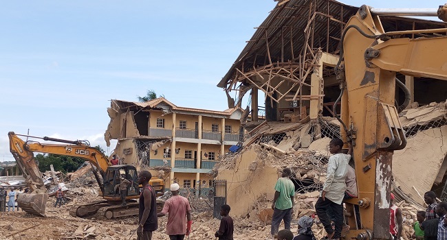 On Monday, four individuals sustained injuries when a residential apartment collapsed in Riyom Local Government Area of Plateau State.