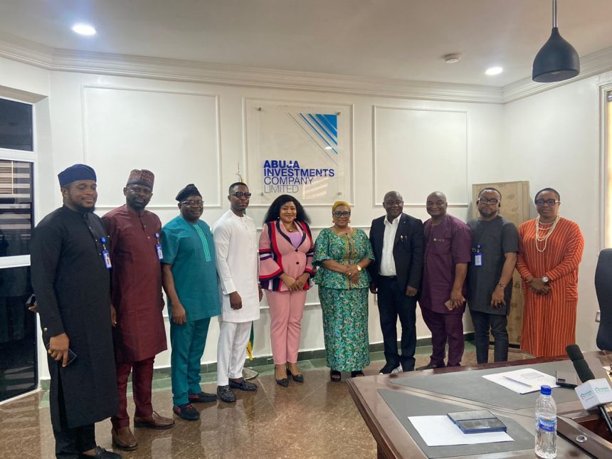 The Management of the Africa International Housing Show (AIHS), led by its ceo Festus Adebayo has paid a courtesy visit to the Group Managing Director of Abuja Investment Company Limited (AIC)