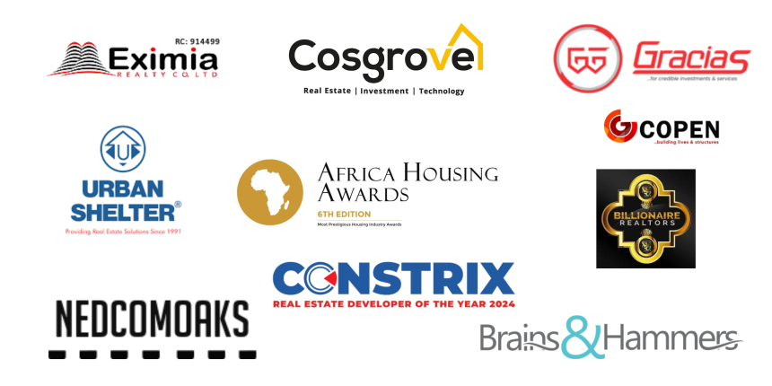 Eximia, Copen, Cosgrove, Brains and Hammers, Nedcomoaks, Urban Shelter, Constrix Gracias, to Shine at Africa Housing Awards 2024