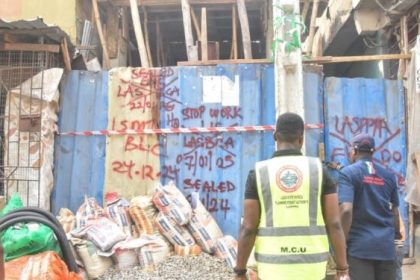 Lagos Cracks Down on Illegal Construction: Multiple Sites Sealed on Lagos Island