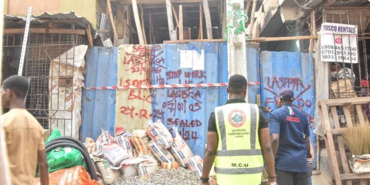 Lagos Cracks Down on Illegal Construction: Multiple Sites Sealed on Lagos Island