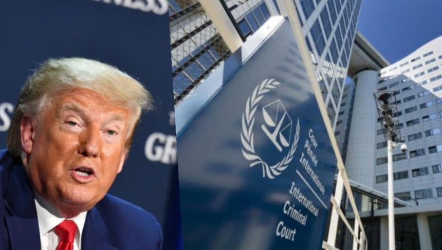 President Donald Trump has slapped stiff sanctions against the International Criminal Court, saying “baseless” arrest warrants for its allies