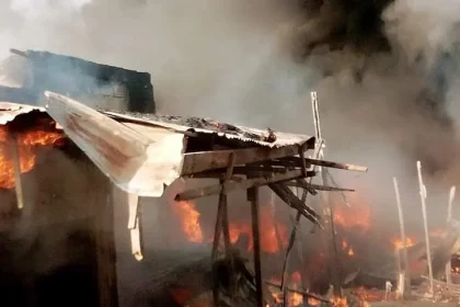 A devastating fire outbreak destroyed homes, cattle, and six grain silos in Satigal Community, Bunkure Local Government.