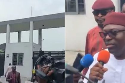 Governor Similanayi Fubara of Rivers State has been locked out from the Port Harcourt Aba road temporal Rivers State House of Assembly Complex where he was to present the 2025 budget.