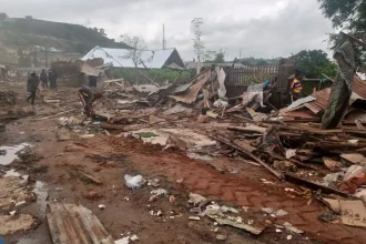 The Minister of the Federal Capital Territory, Nyesom Wike, personally led the demolition of structures obstructing a major road project.