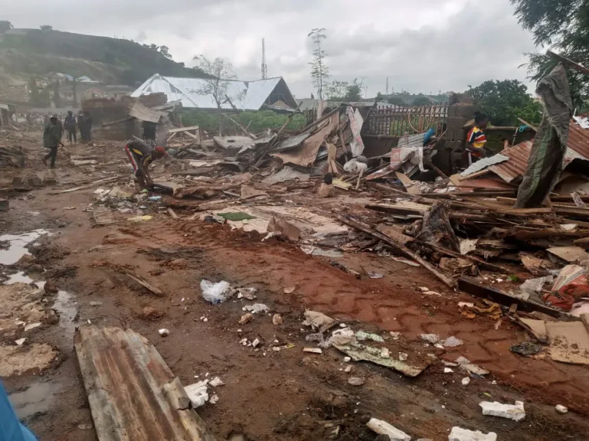 The Minister of the Federal Capital Territory, Nyesom Wike, personally led the demolition of structures obstructing a major road project.