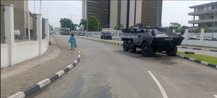 Rivers State Governor, Siminalayi Fubara, has vacated the Government House in Port Harcourt along with his family and security details.