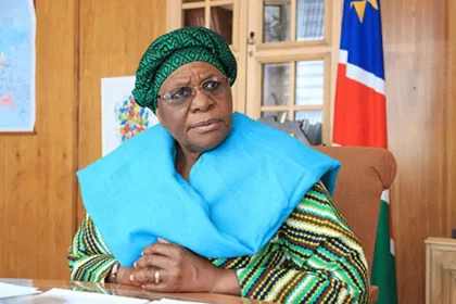 Southern Africa’s desert nation of Namibia swears in its first woman president Friday after Netumbo Nandi-Ndaitwah won elections last year